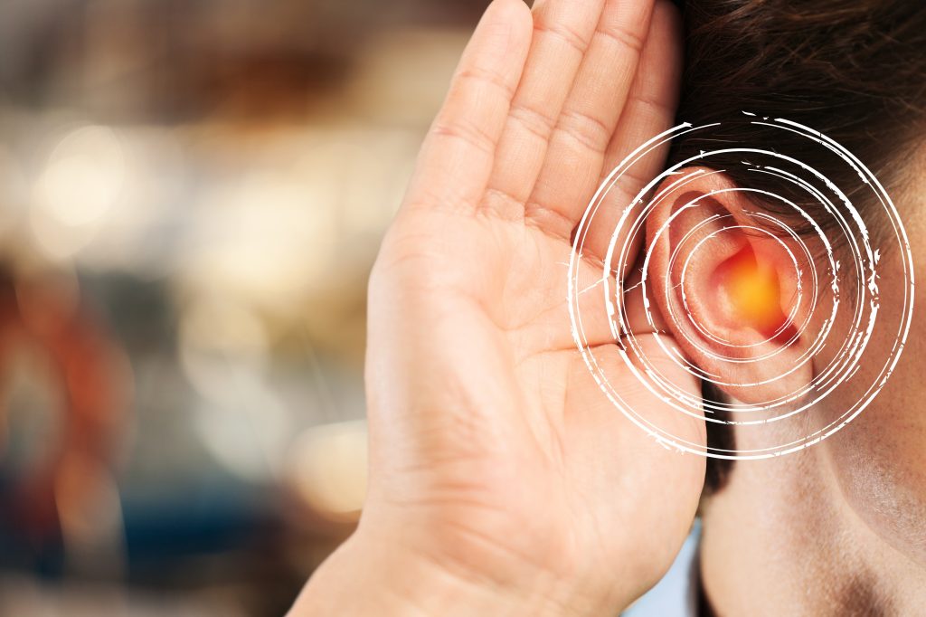 Man with hearing loss
