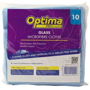 Microfibre Cleaning Cloths Shine (10) - Blue