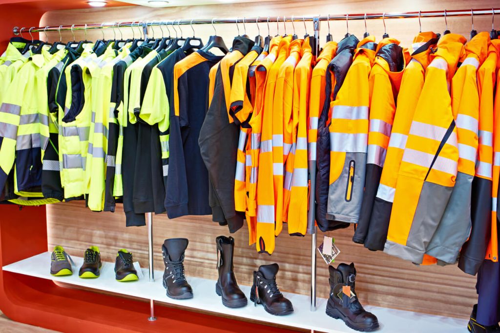 Work equipment hanging inside work enviroment